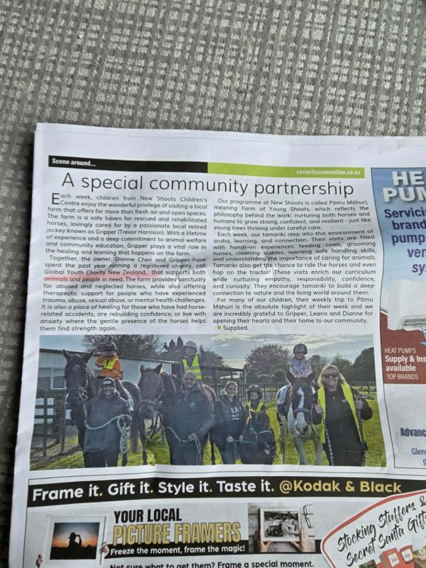GYNZ Feature In The Local Newspaper