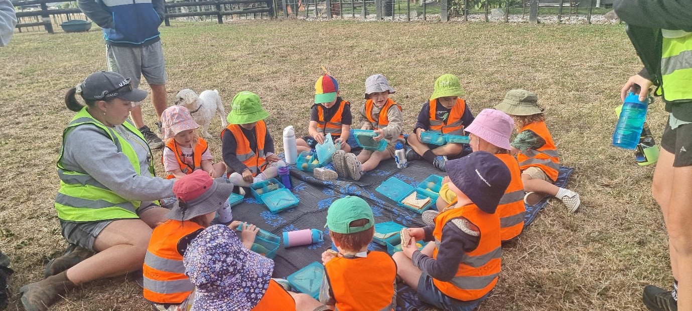 Lunch time on the farm